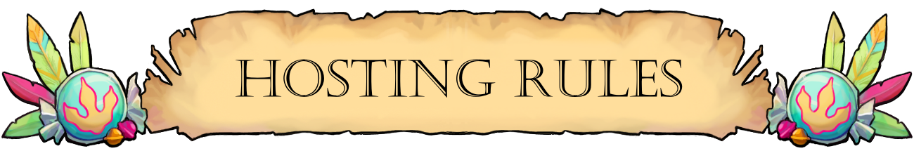 Hosting Rules